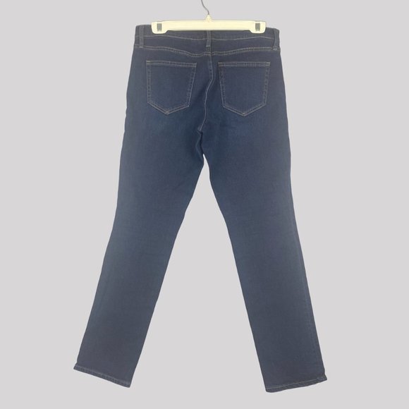Gap Jeans Women 29 Mid Rise Real Straight Blue Stretch - Picture 2 of 13